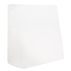 CirclesHome Wedge Pillow Cover 100% Cotton, Zippered Wedge Pillow Case Protector, Soft, Hypoallergenic & Breathable - 25x25x10x2”