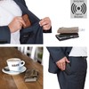 Secwal Leather Wallet Smart Mini Aluminium RFID Protection + Key