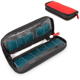 CASEMATIX Travel Case for Contact Lenses Fits 24 Daily Disposable Contacts in a Compact Left and Right Sided Storage Case with Insulation - Includes Daily Contact Lens Case Only