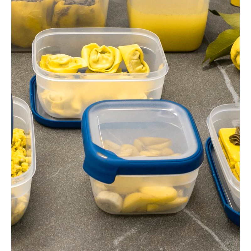 KETER Retractable Containers, Plastic (100% Recycled Polypropylene), Dark Blue, Eco
