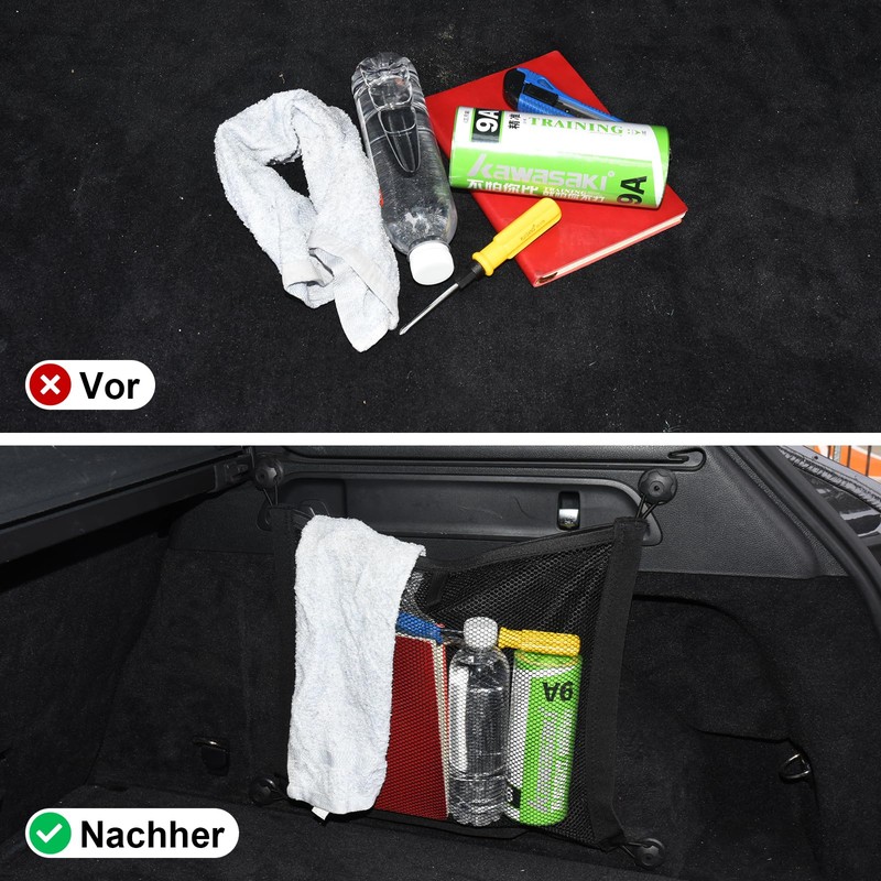 VEHIRIE 2 Pack Cargo Net Pocket Storage Net Motorhome Netting