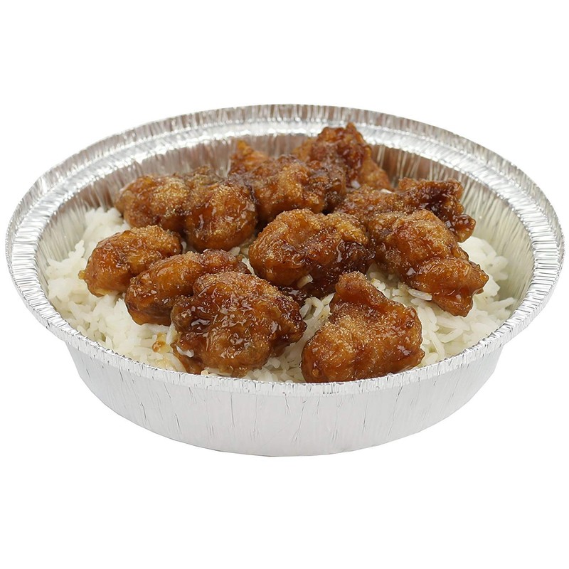 7" Round Aluminum Foil Take-Out Pan 50 Pack -Disposable Tin