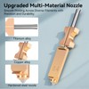 2PCS 0.4mm AD5X Nozzle,Quick-Swap Copper Alloy Hardened Steel 3D Printer