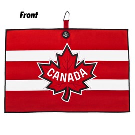 Foretra Magnetic Golf Towel (16" X 24") | Ultra Absorbent Microfiber Golf Towel | Canada Never 51 Waffle Pattern Golfer Club Towels with Magnet Golfing Accessories for Men Women