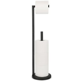 Toilet Paper Holder Stand, Toilet Paper Holder Free Standing, Toilet Paper Stand, Black Galaxy Toilet Paper Storage, Rustproof Bathroom Toilet Paper Holders for 4 Rolls
