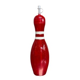 Large Bowling Pin Water Bottle - 32 ounce (Red)