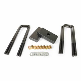 MotoFabLifts 1" Rear lift kit for 2019-2024 Chevy Silverado 1500 GMC Sierra 1500 rear lift blocks includes U-bolts USA made