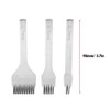 White Steel 2/5/10 Punch Prong Tool Set Lacing Stitching Chisel