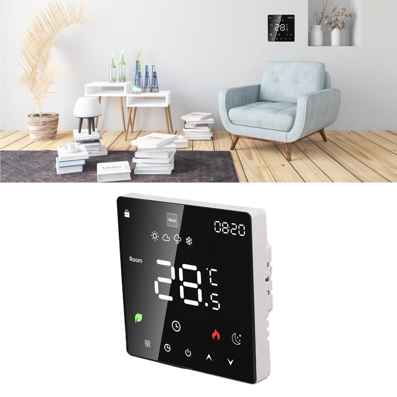 3A Digital Thermostat with LCD Display Smart Programmable Thermostat with