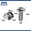 LMS DATA M6 Cage Nuts, Bolts and Washers Kit -