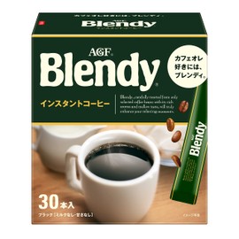 AGF Blendy Stick Black, 30 Pieces, Stick Coffee, Water Soluble Coffee, Instant Coffee