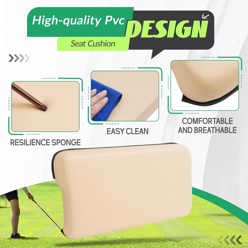 WUTIST Seat Bottom Front Compatible with 2004-Up Club Car Precedent