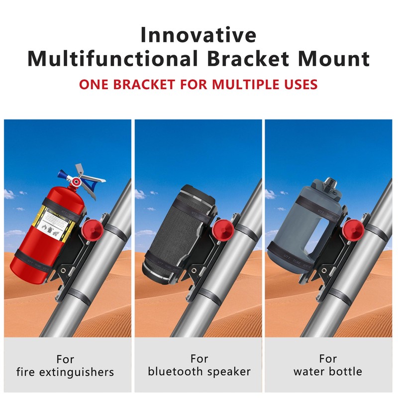 HOZHEM Car Fire Extinguisher Mount Bracket Aluminum Quick Release Roll