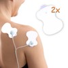 Pack of 2 anatomical TENS electrodes with hypoallergenic gel
