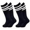 Youth Soccer Socks - Black, Boys & Girls Sizes 6-8