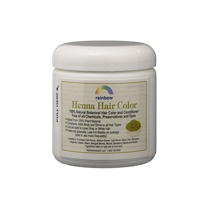Rainbow Henna Persian Dark Brown Hair Color 4 Oz, (2