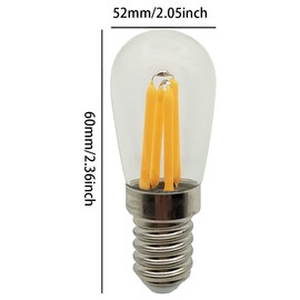 E12 LED Candelabra Light Bulbs 3W Navigation Lights T6 Clear Candelabra Base 2700K Warm White, Pack of 6