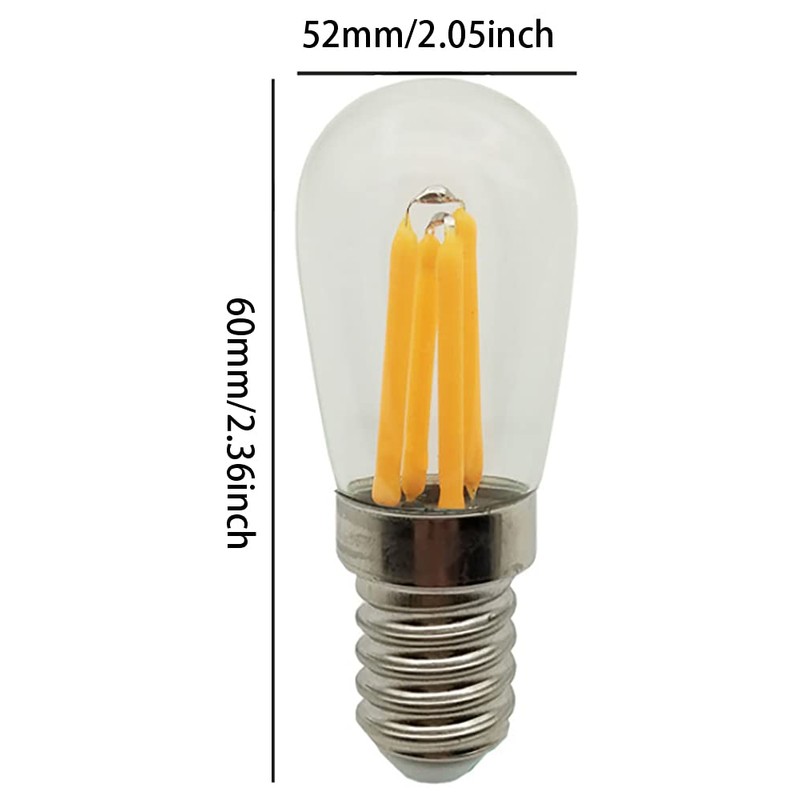 E12 LED Candelabra Light Bulbs 3W Navigation Lights T6 Clear