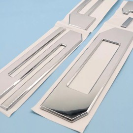 Unbranded 3D Raised Tailgate Inserts Letters Emblem fit for 2021-2024 F-1-5-0 Gloss Silver