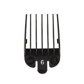 Wahl Professional #6 Guide Comb Attachment - 3/4" (19.0mm) - 3174-001 – Great for Professional Stylists and Barbers -- Black in Color
