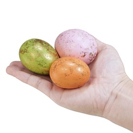 Winlyn 48 Pcs 6 Colors Foam Easter Eggs Assorted Pastel Gold Leaf Easter Eggs Decorative Easter Eggs Gold Speckled Easter Eggs for Easter Craft Basket Bowl Fillers Table Centerpieces Spring Party