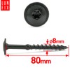 8 x 80 mm, Pack of 10 Post Anchor Screws