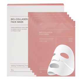 YZ&YL Bio-Kollagen Real Deep Maske, Gesichtsmasken 5 Stück, Korean Organic Maske, Hydratisierende Übernachtmaske Overnight, Anti-aging Gesichtsmaske, Tiefenwirksame Feuchtigkeitsmaske fur die Nacht