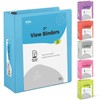 Enday 2 Inch 3 Ring Binder 2” Blue, Slant D-Ring