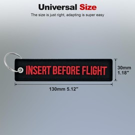 TOKCKYBL Premium Motorcycle Keychain - Durable Embroidered Key Tag for Riders of Cars, ATV, Dirt Bikes, Scooter & More, Black, 5.1*1.15