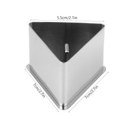 Cabilock Stainless Steel Non-Stick Sushi Maker Sushi Mould Onigiri Rice Mould Rice Ball Maker DIY Tool (Triangle)