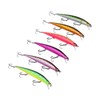 6PCS Minnow Fishing Lure Long Throw Floating Artificial Hard Bait