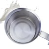 400cc Manual Milk Creamer Frother Double Layer Filter Stainless Steel