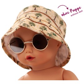 Götz 3403535 Doll Set Palm Tree - Doll Accessories for Baby Dolls S 30-33 cm & Standing Dolls Size XS & XM 27-36 cm - 2-Piece Set