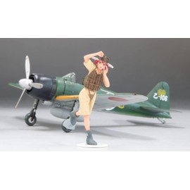 Fine Mold HC7 1/35 Historical Wotome Series Aoi w/Zero War 22 (1/72 Scale), Plastic Model