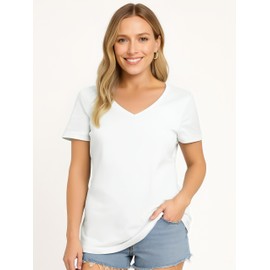 Opna Women's Short Sleeve Moisture Wicking Athletic Shirts White