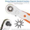 Bestgle Mini Ratchet Wrench with 10Pcs Screwdriver Bits Set, Right