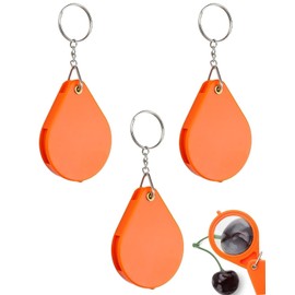 TPZORJX 3 x Magnifying Glass Key Ring Mini Portable Foldable Handheld Magnifier Reading Magnifier with Keychain, Mini Magnifier, Pocket Magnifier, Foldable Hand Magnifier, Foldable Reading Magnifier