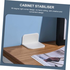 Operitacx 2 Sets Tilt Protection Anchors Childproof Cabinet Locks for Tilt Devices for Wardrobe Code Cabinet Fixer Kitchen Traceless Fixer Proofing 4 Pieces x 2