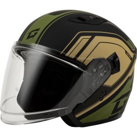 GMAX O1287224 OF-87 DUKE HELMET MATTE BLACK/GREEN SM