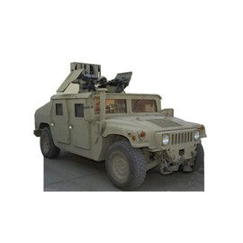 Cardboard People Army Hummer Life Size Cardboard Cutout Standup