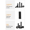 binifiMux 6pcs M8 x 85mm Flanged Hex Head Bolts Flange