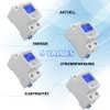 LCD Digital Electricity Meter AC Meter Hat Rail KWh Meter