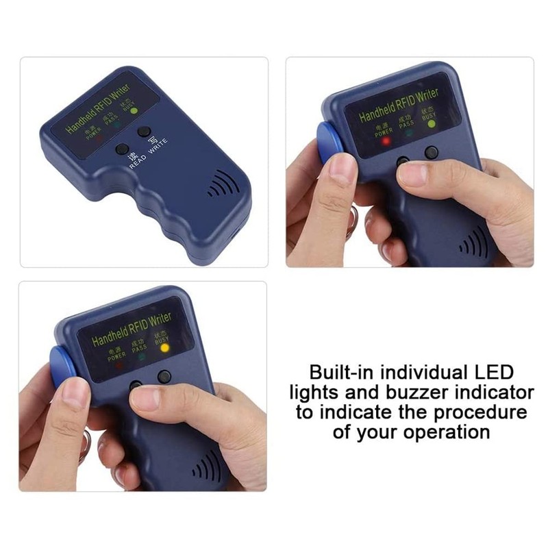 Aswalling Handheld 125KHz RFID ID Card Writer Reader for Access