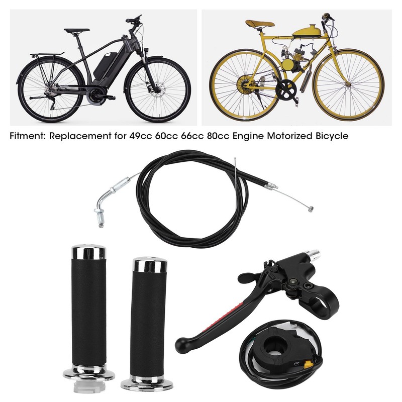 Throttle Clutch Handle Kit Waterproof Ergonomic Replacement for 49cc 60cc