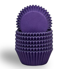 Gcardist Standard 300-Count Cupcake Liners Cupcake Cups Food Grade Solid Purple Color Cupcake Papers Baking Cups Cupcake Wrappers (Standard Size)