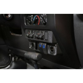 Jeep Wrangler TJ - LJ Stepped Switch Panel Fits 6 OEM 4 Carling switches
