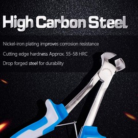 SPEEDWOX Gouring Nipper, End Nipper, End Cutter, Micro Nipper, Wire Cutter, Long Reach, Mini, Cutting Tool, Vertical Blade, Cutable, Precision Work, Perfect for Small Areas of Reach, Long, Long, Small, Lightweight, Spring Included, Car Repair, Profession