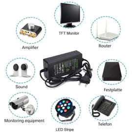 Nobsound Nobsound 12V 5A Netzteil Adapter, AC 100-240V bis DC 12 Volt 5 Amp 60W Stromversorgung f??r Verst?rker/LED Stripes/DVR NVR Sicherheitskameras System - Euro Stecker (12V/5A)