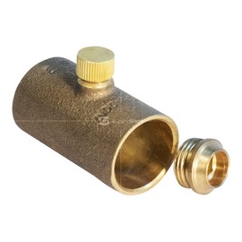 Supply Giant EDXD0034 3/4" No Lead Cast Brass Straight Drain Coupling with Cap