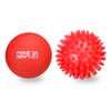 ResultSport Lacrosse & Spike Massage Ball Set with Storage Bag,